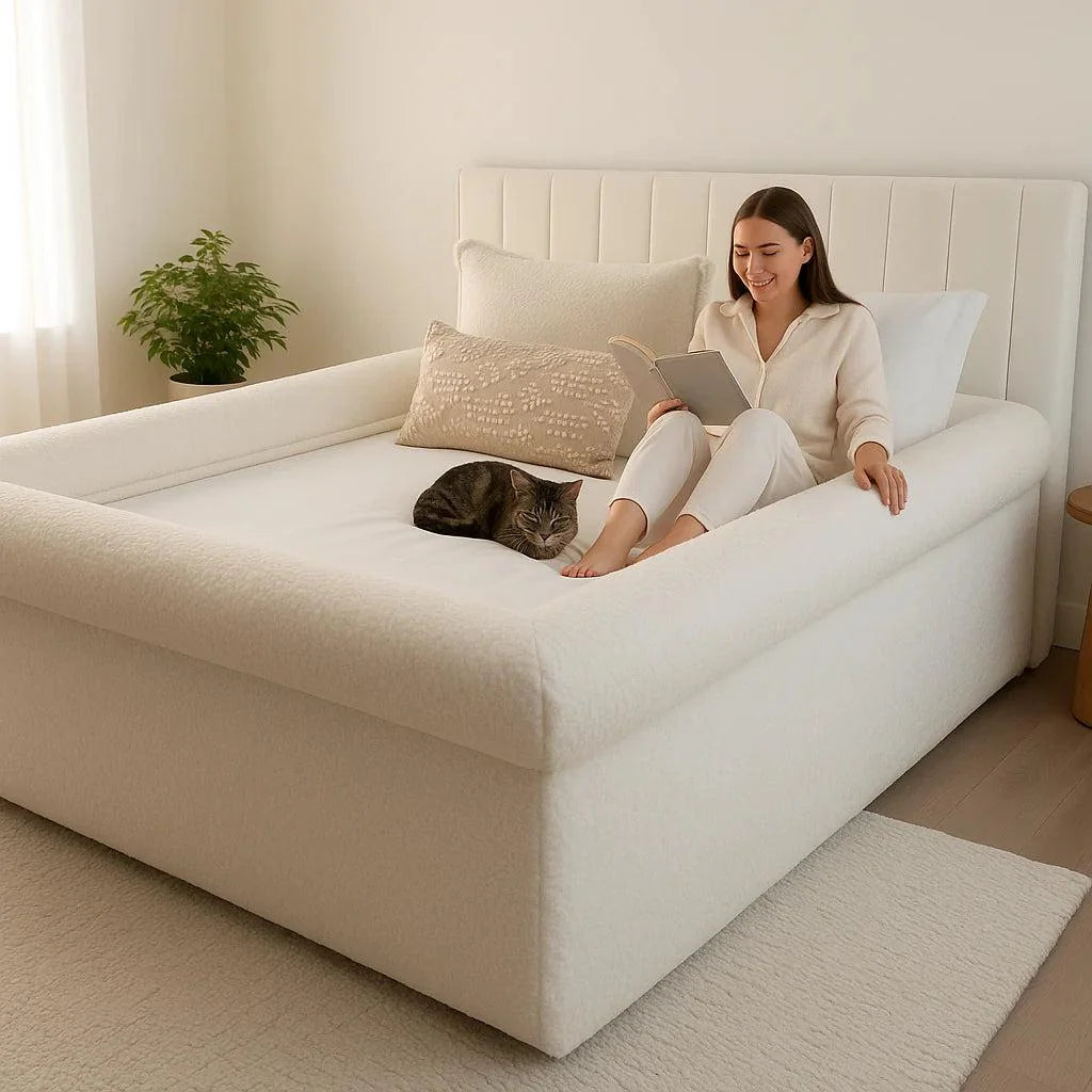 Sherpa Fleece Bordered Bed Sheet