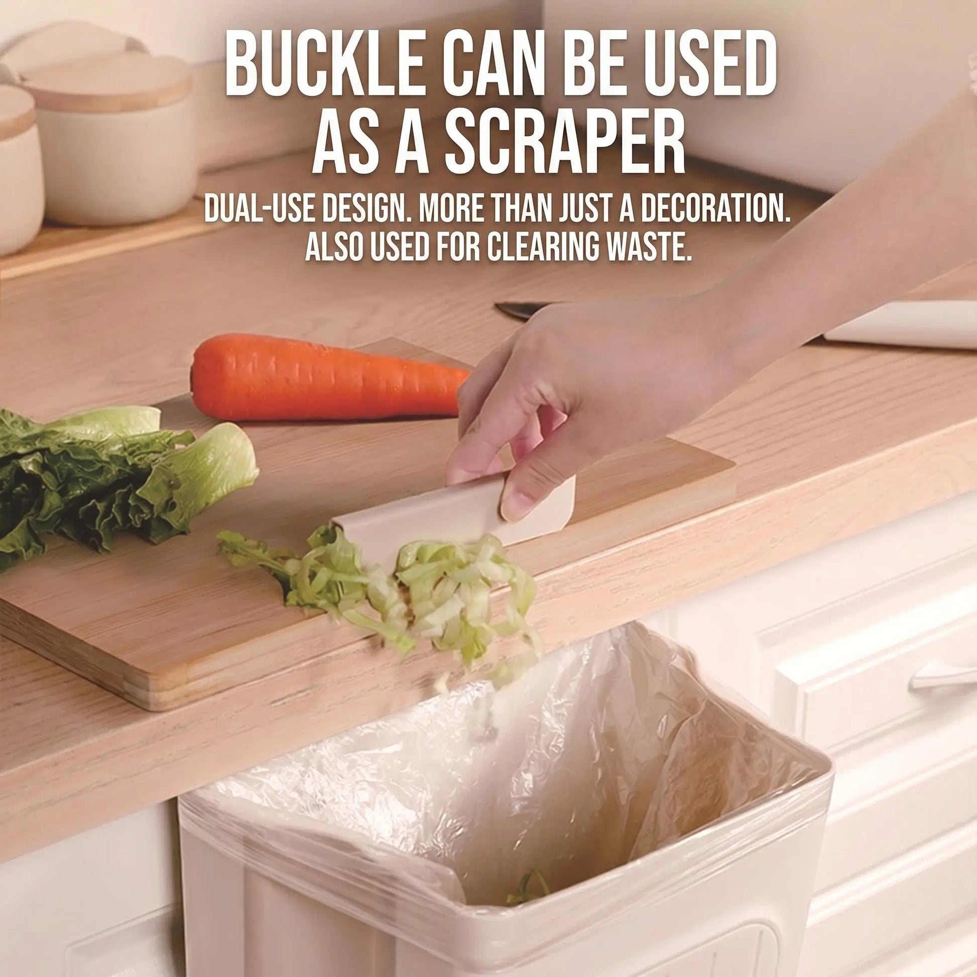 Collapsible Hanging Kitchen Trash Can - Foldable Cabinet Garbage Bin for Countertop and Bathroom (11L)